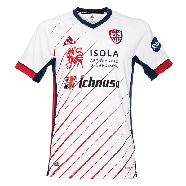 Thailand Trikot Cagliari Calcio Auswarts 2020-21 Weiß Fussballtrikots Günstig